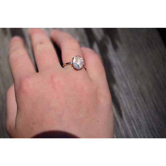 Engagement rings, raw diamond ring, raw stone ring, alternative engageme… - Picture 2 of 5